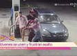 Jóvenes frustran asalto en una gasolinera