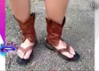 Las nuevas botas-sandalias vaqueras
