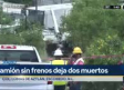 El señor venía en la canastilla gritando auxilio, auxilio: mujer narra accidente de camión de la CFE que dejó 3 muertos