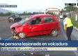 Conductor resulta lesionado tras volcar su auto en el bulevar Miguel de la Madrid