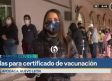 Se registran filas en módulo de atención sobre certificado de vacunación Covid en Apodaca