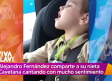 Alejandro Fernández comparte hermoso video de su nieta cantando