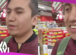 Mujer olvida a su novio ciego en el supermercado