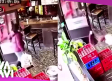 Mujer cae en trampa abierta de un restaurante