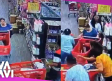 Acorralan y le roban cartera a mujer en supermercado