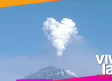 El Popocatépetl lanza fumarolas en forma de corazón