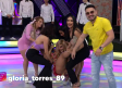 Gloria sufre sensual accidente en pleno programa