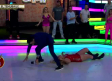 Fatal caída de Aby en pleno programa
