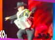 Alfredo Olivas sufre caída durante concierto