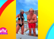 Cristian Castro baila en traje de baño junto a su novia