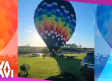 Globo aerostático se incendia y cae en Brasil