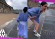 Ashley, de Ha*Ash, sufre accidente con su ropa en París