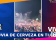 Durante concierto fans 'provocan' lluvia de cerveza