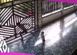 Hombre y menor son aplastados por un portón
