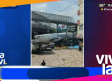 Avión estacionado provoca caos víal