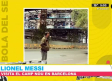 Lionel Messi vista el Camp en Barcelona