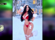 Bellas fotos de Enid Wong en la nieve