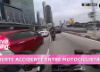 Automóvil causa fuerte accidente de motociclista