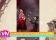 Christian Nodal invita a su esposa a cantar durante su concierto