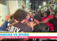 El desorden en el partido de Knicks vs Spurs