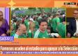 Famosos acuden al estadio para apoyar a la selección