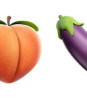 Se prohíbe el uso de los emojis de berenjena y melocotón como denotación sexual