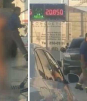 Mujer se desnuda y se baña frente a todos en gasolinera de Tijuana