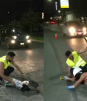 Robertita tiene grave accidente al tapar un bache