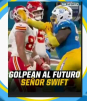 Travis Kelce es golpeado por defensivo de los Chargers