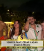 Adán y César desde su luna de miel con sus enamoradas