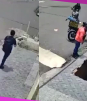 Joven cae en mega socavón