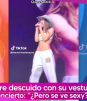 Belinda sufre descuido con su vestuario durante concierto