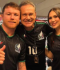 Famosos fueron al estadio a apoyar a México