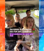 Mujer salva a su amiga tras tirarla de carrito de golf