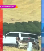 Mujer persigue a su esposo tras encontrarlo con la amante