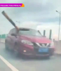 Hombre se salva tras ser impactado con un barra de acero