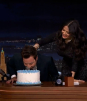 Salma Hayek celebra a Jimmy Fallon al estilo México