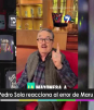 Pedrito Sola reacciona al error de Maru Lozano