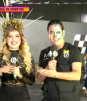 Isabella y William los conductores de la carrera de 'Go Karts'