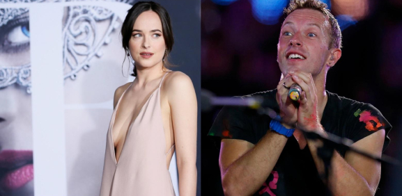 Dakota Johnson y Chris Martin 