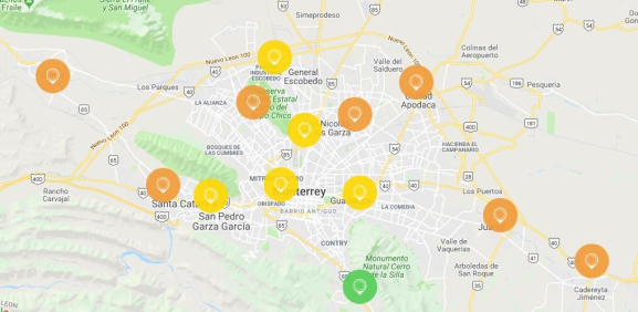García, Santa Catarina, San Bernabé, San Nicolás, Apodaca, Juárez y Cadereyta presentan mala calidad del aire 