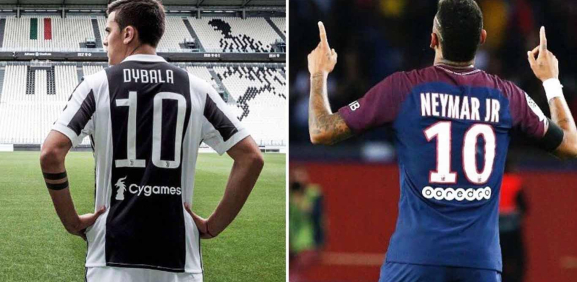 Dybala y Neymar 
