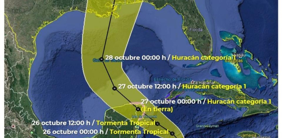 Se forma tormenta tropical 'Zeta' al sureste de Cozumel; podría convertirse en huracán