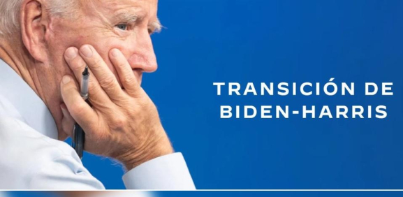 A 6 votos de la presidencia de EU, Biden publica su página de transición