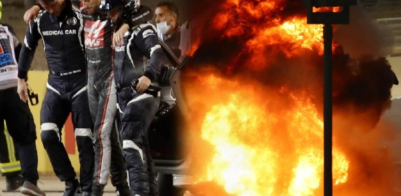 Una tecnología de bomberos, salvó a Grosjean de sufrir quemaduras más graves