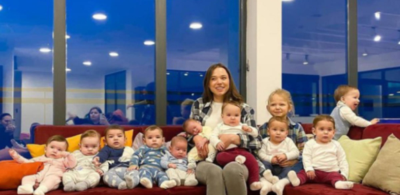 Madre con 11 hijos