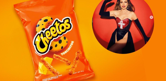 Así lucía Thalía en el comercial de Cheetos que protagonizó en 1985