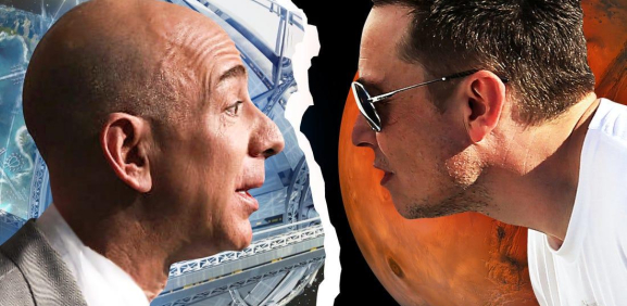 Jeff Bezos y Elon Musk, dos multimillonarios que buscan llegar al espacio