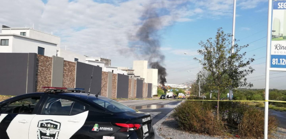 Incendio deja lesionado a una persona en el municipio de Apodaca