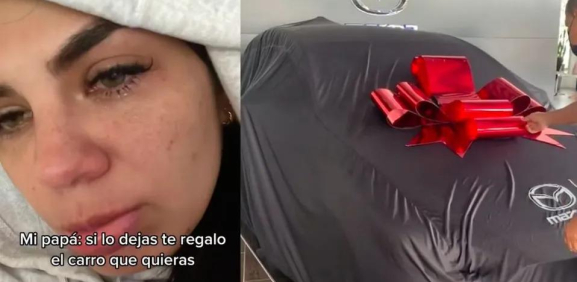 Papá regala lujoso carro a su hija con tal de que deje al novio tóxico